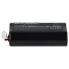 A black lithium-ion battery pack with a white connector. Produktbild-Vorschau