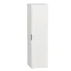 A tall, narrow white cabinet with a ribbed front and a single door. Podgląd zdjęcia produktu