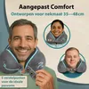 FLOWZOOM COMFY Traagschuim reisnekkussen 360°, grijs Productafbeelding-voorbeeld 2