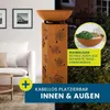 Hoberg LED Pflanzsäule 3D Blumen-Design in Rost-Optik Produktbild-Vorschau 4