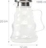 Caraffa in vetro Relaxdays con coperchio, 1688 ml, per Anteprima dell’immagine prodotto 4