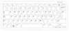 A top-down view of a white Raspberry Pi keyboard with red accents and the Raspberry Pi logo. Produktbild-Vorschau