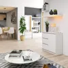 Kommode mit Schubladen und Türen CIELA - weiß Produktbild-Vorschau 4