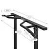 Close-up view of a black fitness station with measurement labels. Anteprima dell’immagine prodotto