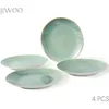 Teller Set 4er Ø27,7cm Keramik Speiseteller Produktbild-Vorschau 1