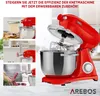 AREBOS retro robot da cucina 1800W rosso | 6L ciotola di Anteprima dell’immagine prodotto 9