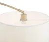Nowoczesna lampa łukowa beżowa z abażurem z tkaniny typu Podgląd zdjęcia produktu 4