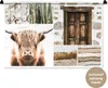 MuchoWow® Wandteppich Wandbehang Schottisches Hochlandrind Produktbild-Vorschau 1