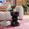 home24 Massiver Beistelltisch - Akazie Schwarz Produktbild-Vorschau 3