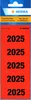 HERMA 1685 100 Inhaltsschilder 2025 rot Anteprima dell’immagine prodotto 1