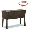 KETER - Easy Growing - Hoge plantbak met rattanlook - bruin Productafbeelding-voorbeeld 7