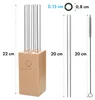 GLASWERK Glas Strohhalm 7er Set (20cm) Strohhalm Produktbild-Vorschau 6