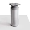 4er Set sossai moderne runde Möbelfüße in Aluminium Design Produktbild-Vorschau 2