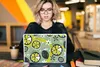 MuchoWow® Laptop Aufkleber Sticker Cover Sommer - Blumen - Produktbild-Vorschau 5