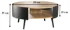 CALICOSY - Table Basse Ronde 2 Niveaux Flancs Métal Noir Voir les images du produit 6