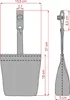 4x Sandsäcke für Pavillon 18x5cm inkl. Befestigung Produktbild-Vorschau 3