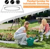 Two women gardening in a flower bed, with a green watering can and a white garden border. Produktbild-Vorschau
