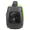 The back panel of a green and black portable inverter generator. Produktbild-Vorschau