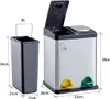 SVITA TC2X8 Poubelle 16 litres Poubelle de tri 2x8L en inox Voir les images du produit 5