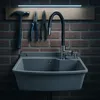 SIGO umyvadlo pro domácnost 60 cm, montáž na zeď –  dřez Náhled obrázku produktu 4