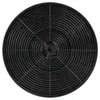 A top-down view of a black charcoal filter. Produktbild-Vorschau
