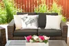 MuchoWow® Outdoor Kissen - Weltkarte - Zitat - Grau - 50x30 Produktbild-Vorschau 5