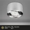 LED Aufbauleuchte Deckenlampe 5 W schwenkbar 3000K Silber Ø Produktbild-Vorschau 2
