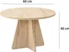 Skye Decor, Fungo, Couchtische, Travertin, 60 x 40 x 60 cm Anteprima dell’immagine prodotto 7
