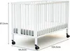 AT4 - PRO FLOW Klappbares Babybett 60x120 cm Weiß | Produktbild-Vorschau 5