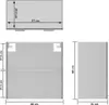 vidaXL Závesná sklenená skrinka Lyon concrete grey 60x31x60 Náhľad obrázku produktu 7