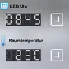 LED Badspiegel 100×60cm mit Uhr Touch Beschlagfrei Kaltweiß Produktbild-Vorschau 5