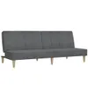 Design Schlafsofa 2-Sitzer Hellgrau Stoff, Schlafsofas 2024 Produktbild-Vorschau 2