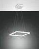 Fabas Luce Bard LED Pendelleuchte Quadratisch Weiß Produktbild-Vorschau 2