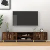 A TV stand with a TV mounted above it, in a room setting. Produktbild-Vorschau