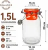 1,5 L Fermentierglas mit Bügelverschluss & Beschwerer Produktbild-Vorschau 4