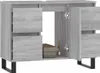vidaXL Koupelnová skříňka Grey Sonoma 80x33x60 cm Dřevěný Náhled obrázku produktu 3