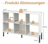 COSTWAY Bücherregal mit 6 Fächern, Standregal mit erhöhten Produktbild-Vorschau 7
