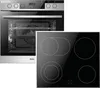 A studio shot of an oven and a separate stovetop. Produktbild-Vorschau