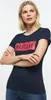 MUSTANG Damen, T-Shirt Alina C Logo Tee, XS, Blau, sport, Produktbild-Vorschau 2