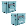 Two teal Makita tool cases are shown against a white background. Produktbild-Vorschau