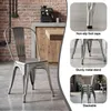 4 stoelen voor de keuken, eetkamerstoelen van metaal, met Productafbeelding-voorbeeld 5