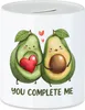 You Complete Me Spardose Avocado Valentinstag Freundin Produktbild-Vorschau 1