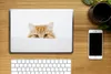 MuchoWow® Laptop Aufkleber Sticker Cover Katze - Rot - Weiß Produktbild-Vorschau 2