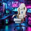 Arvioo Gaming Stuhl mit Massage Lendenwirbelstütze, Gaming Produktbild-Vorschau 9
