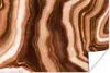 MuchoWow® Poster Achat - Braun - Gold - Geode Stein 120x80 Produktbild-Vorschau 1