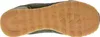 The bottom view of a green sneaker with a brown rubber sole. Voir les images du produit