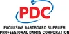 The image shows the logo and text for the Professional Darts Corporation (PDC). Produktbild-Vorschau