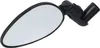 A black bicycle mirror with a black frame and a reflective surface, mounted on a black adjustable arm. Náhľad obrázku produktu