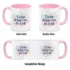 Du bist die beste Oma der Welt Kaffeebecher Rosa mit Produktbild-Vorschau 4