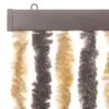 vidaXL Záclona Fly tmavě hnědá a béžová 100x200 cm žinylka Náhled obrázku produktu 4